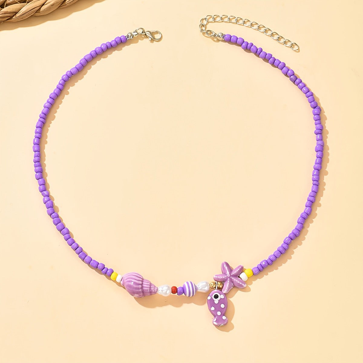 Ocean Charm Bead Necklace