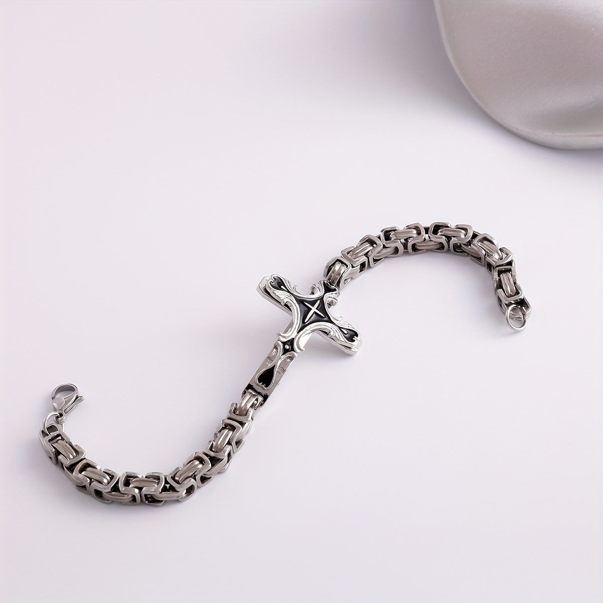 Ornate Cross Link Bracelet