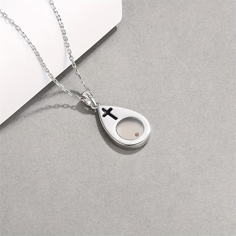 Faith Message Teardrop Necklace