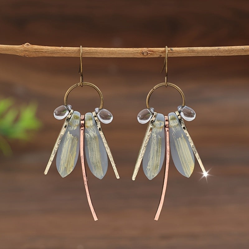 Dragonfly Resin Drop Earrings