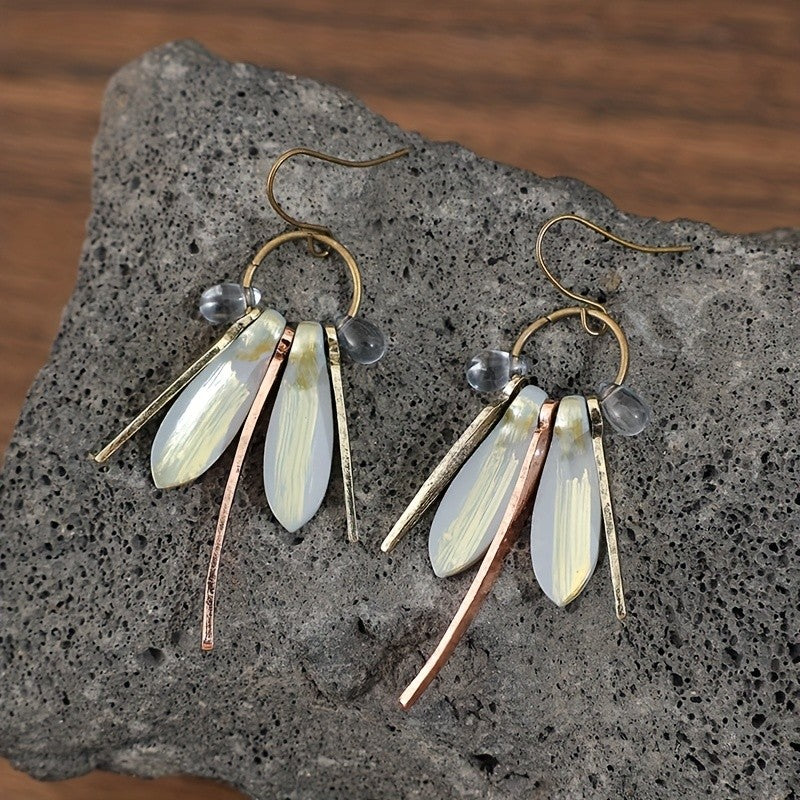 Dragonfly Resin Drop Earrings