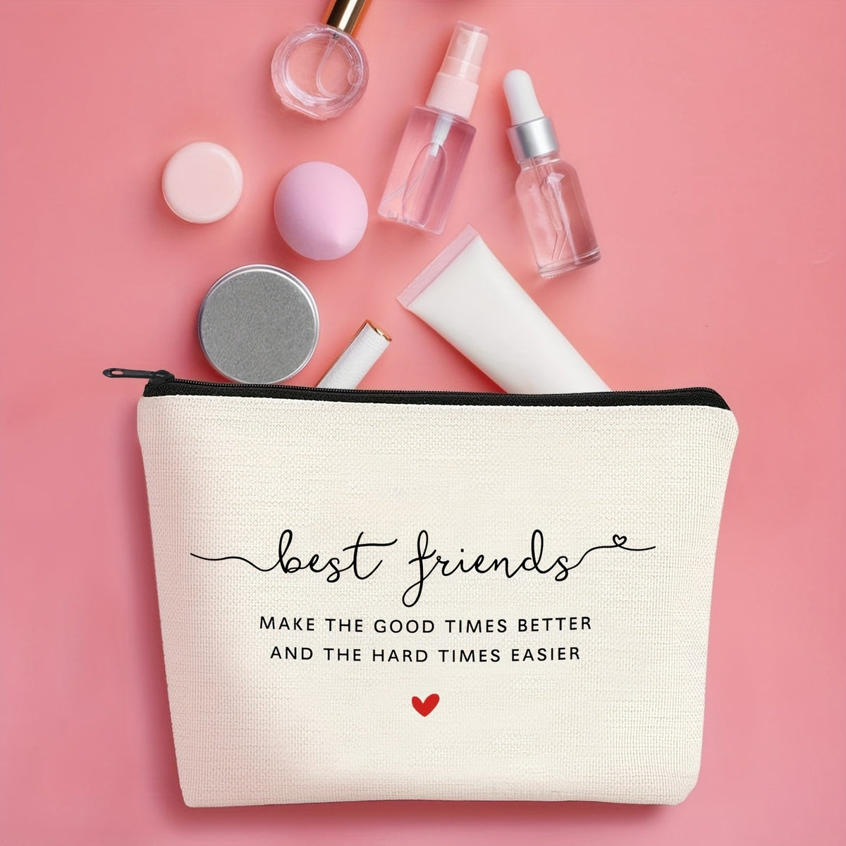 Best Friends Canvas Pouch