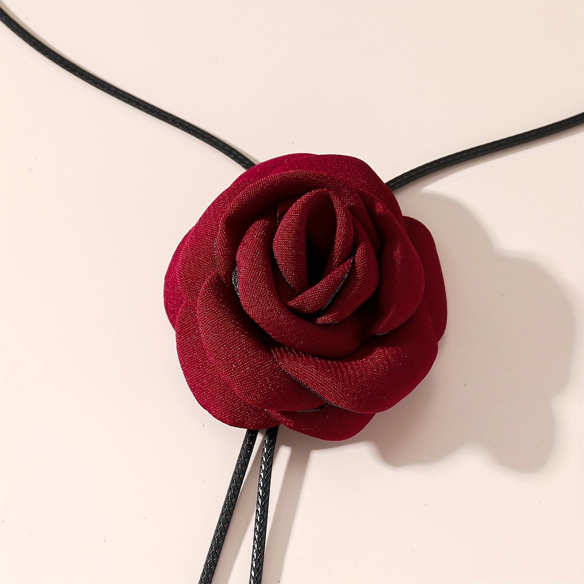 Red Rose Flower Necklace