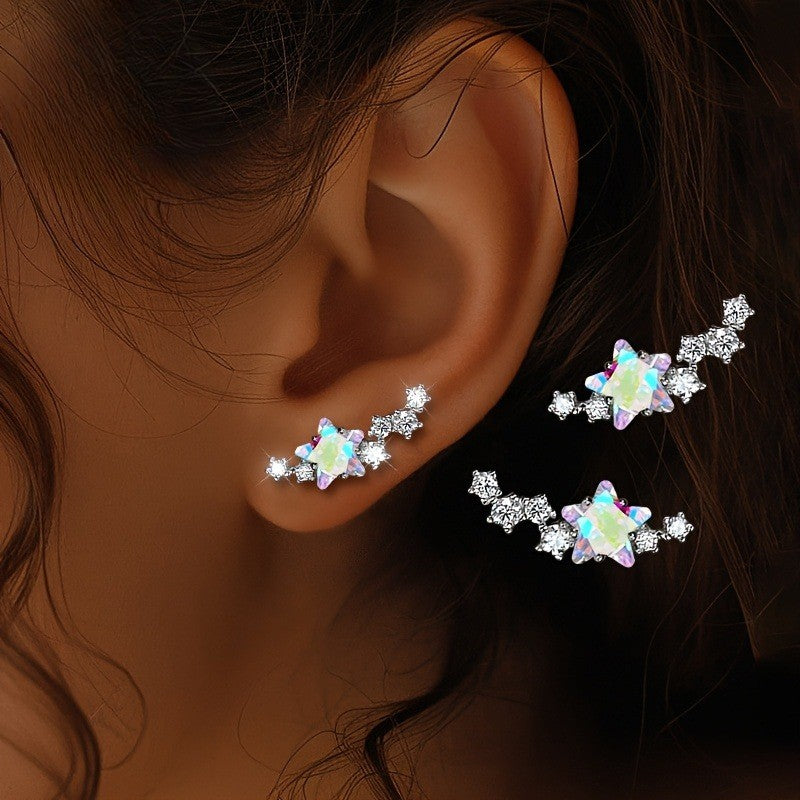 Iridescent Star Cluster Earrings
