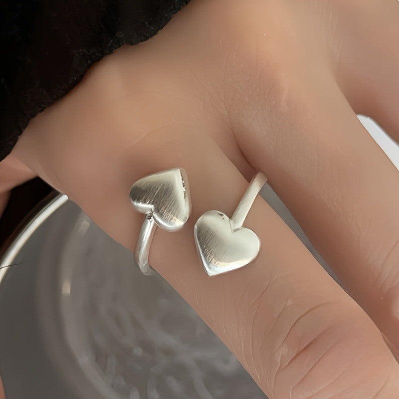 Dual Heart Cuff Ring