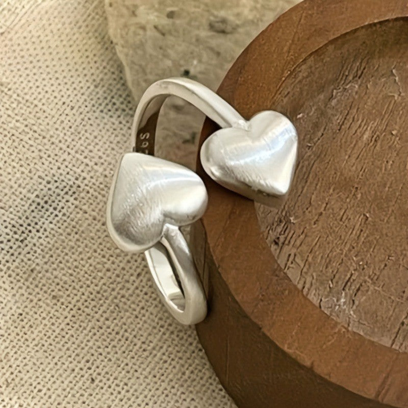 Dual Heart Cuff Ring