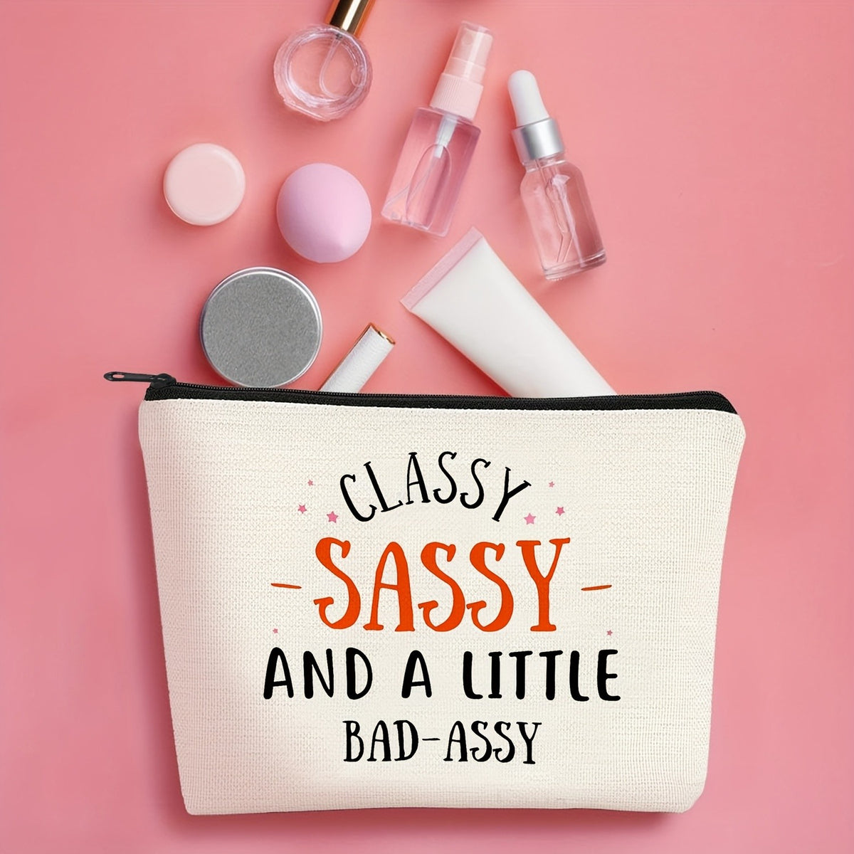 Classy Sassy Canvas Pouch
