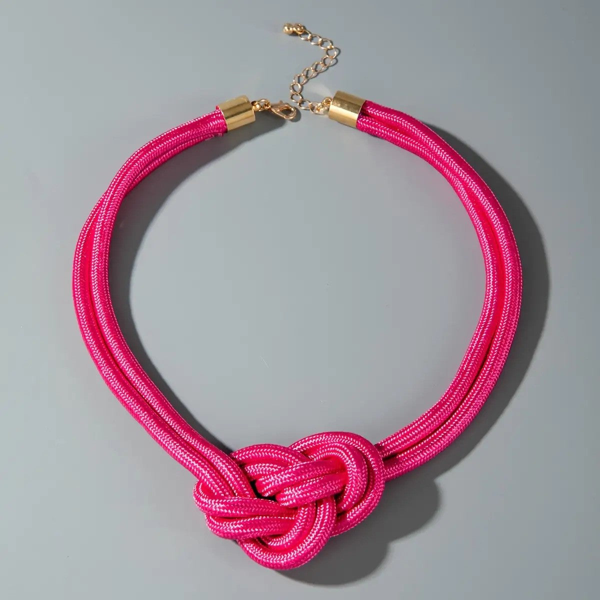 Woven Cord Knot Necklace