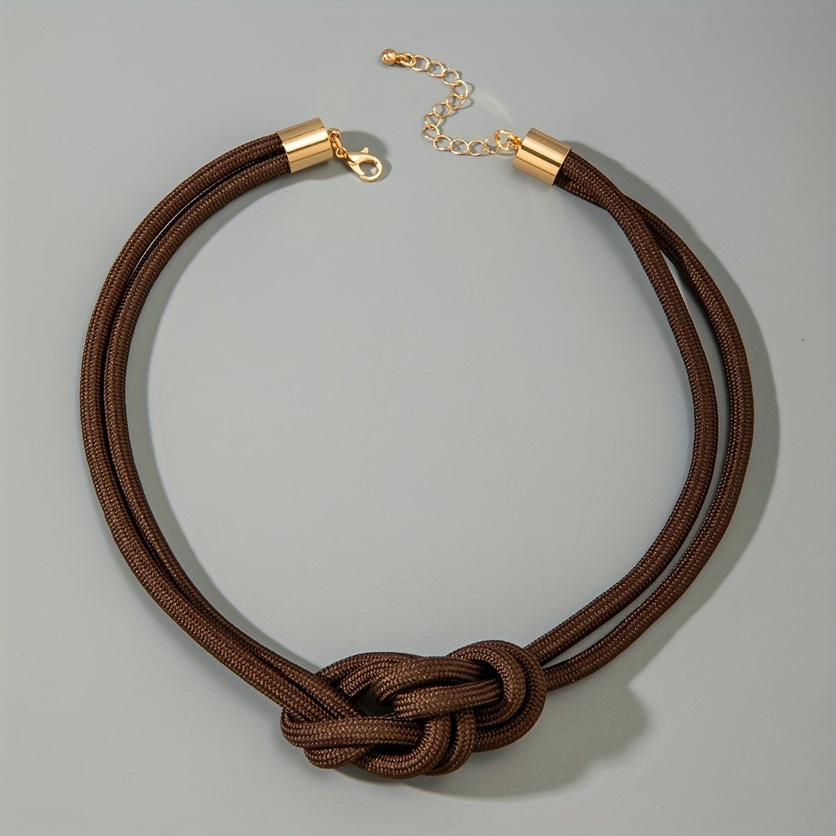 Woven Cord Knot Necklace