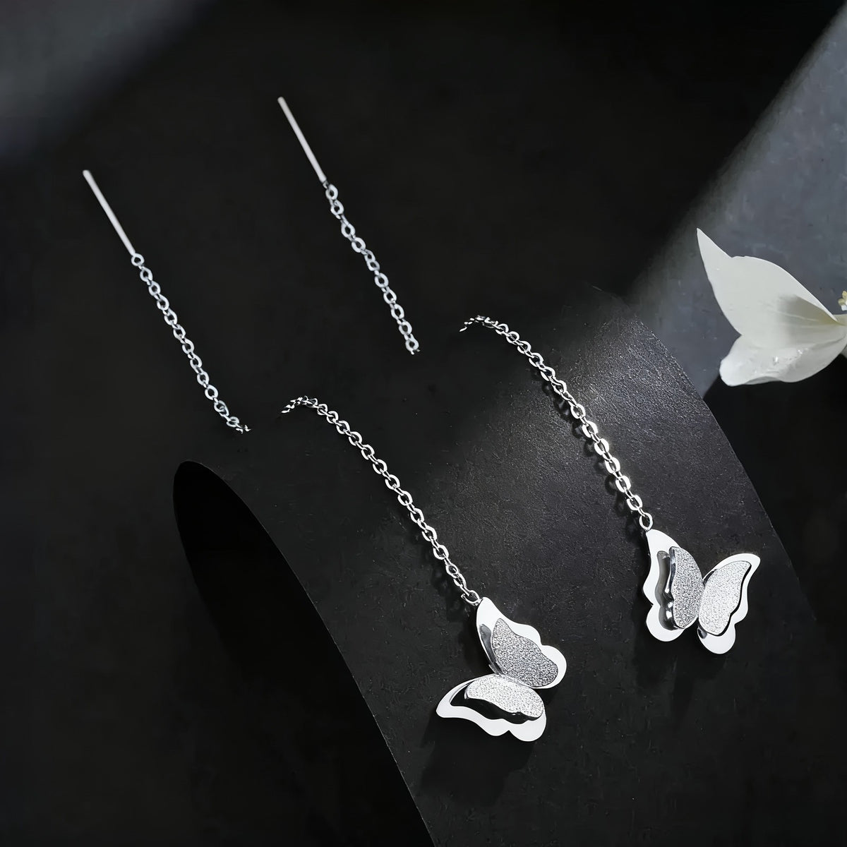 Butterfly Linear Chain Earrings