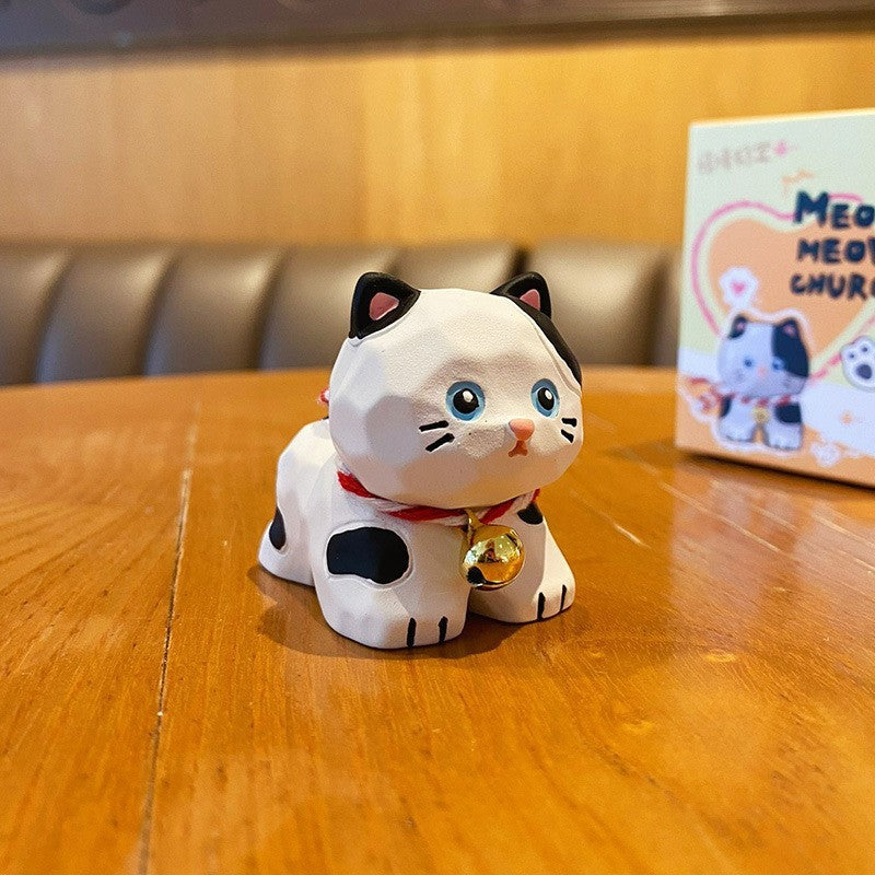 Playful Cat Figurine