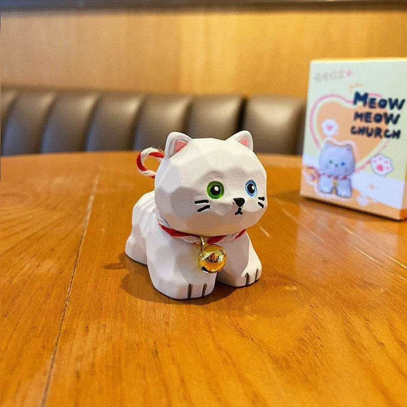 Playful Cat Figurine