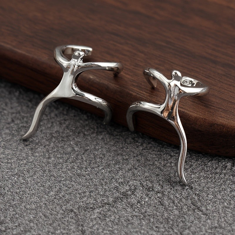 Climbing Figure Ear Cuffs