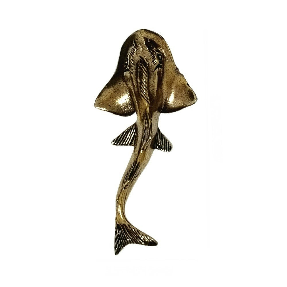 Brass Sturgeon Fish Figurine