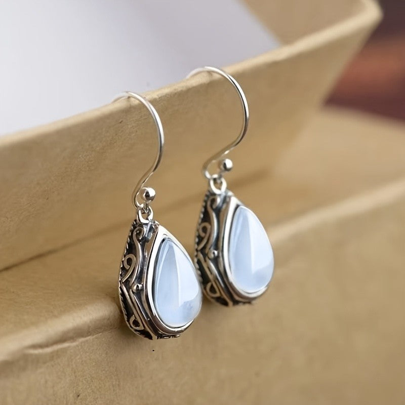 Blue Teardrop Earrings