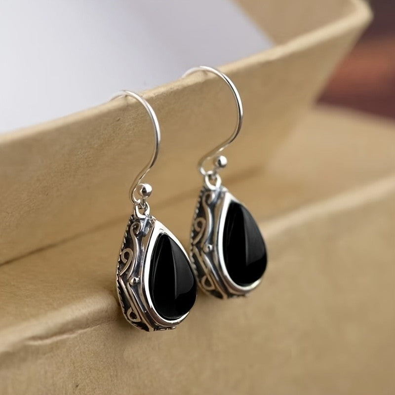 Blue Teardrop Earrings
