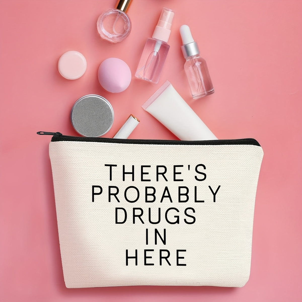 Text Graphic Zip Pouch