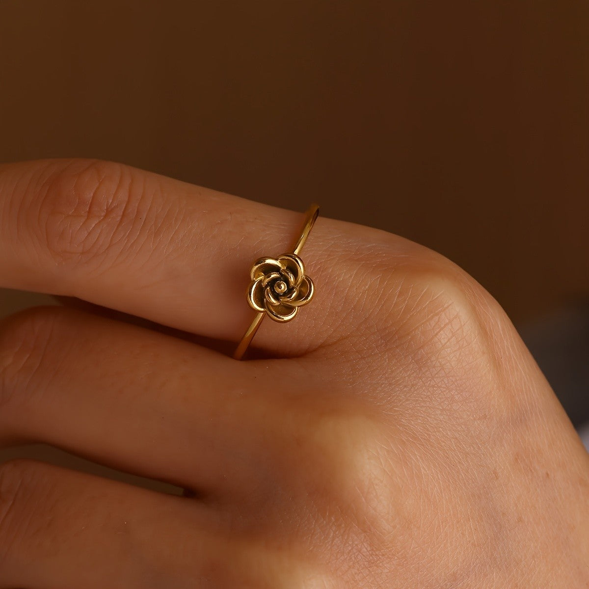 Mini Rose Flower Ring