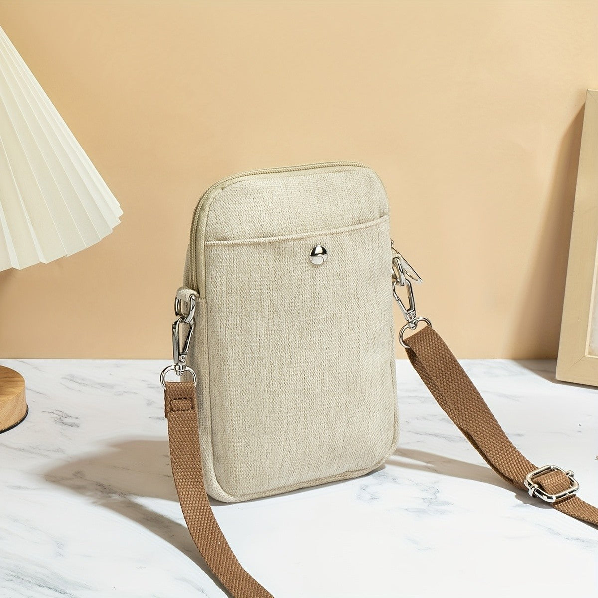 Embroidered Floral Crossbody Bag