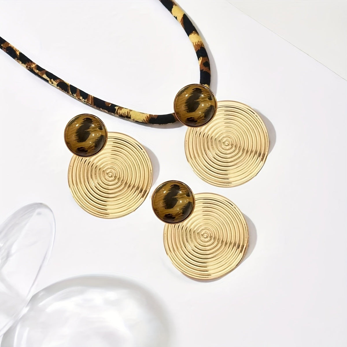 Leopard Spiral Jewelry Set