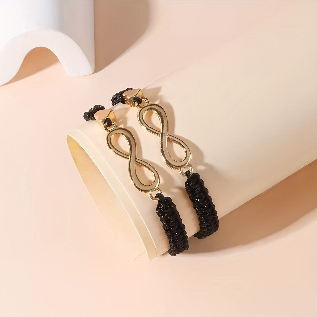 Infinity Heart Braided Bracelet Set