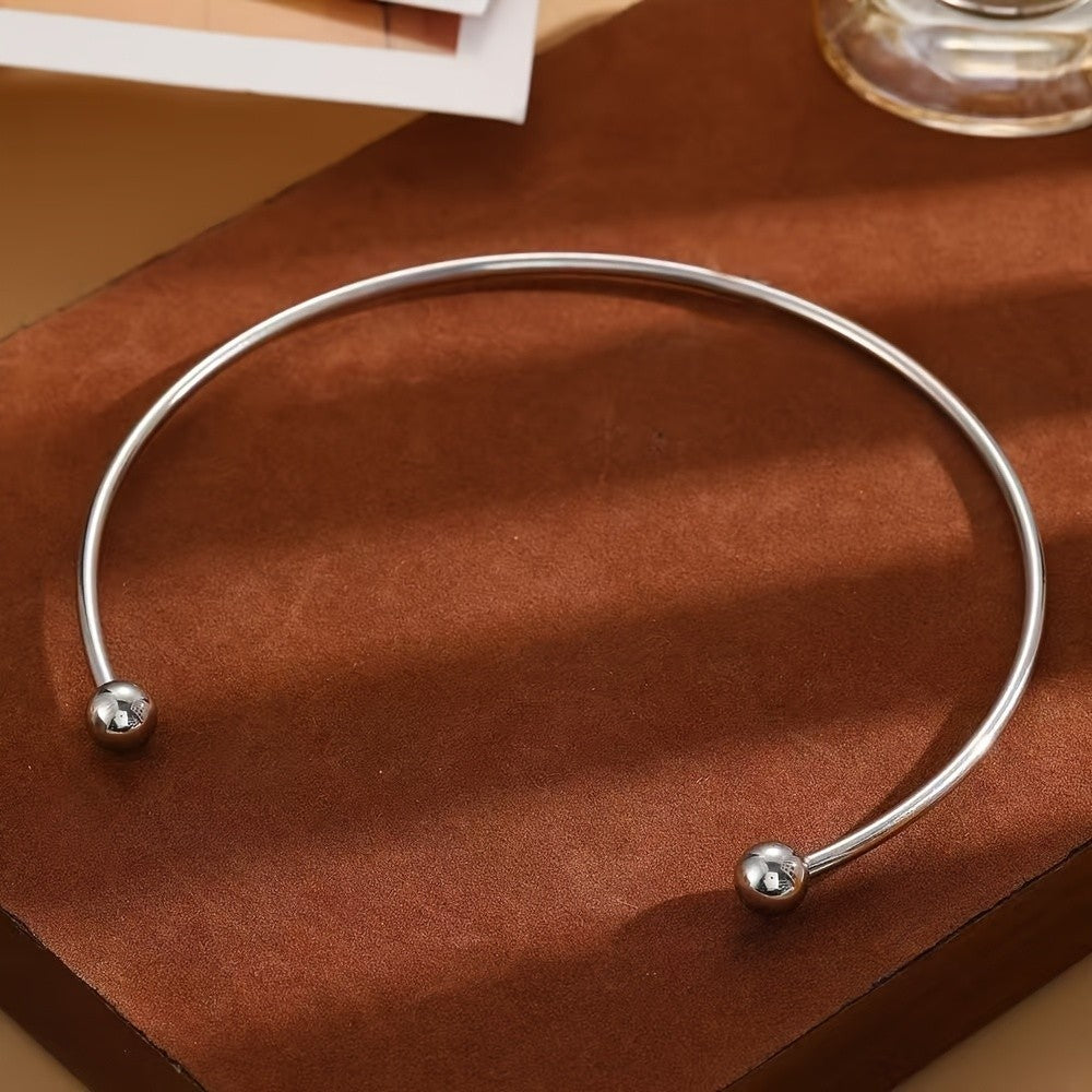 Double Ball Collar Necklace