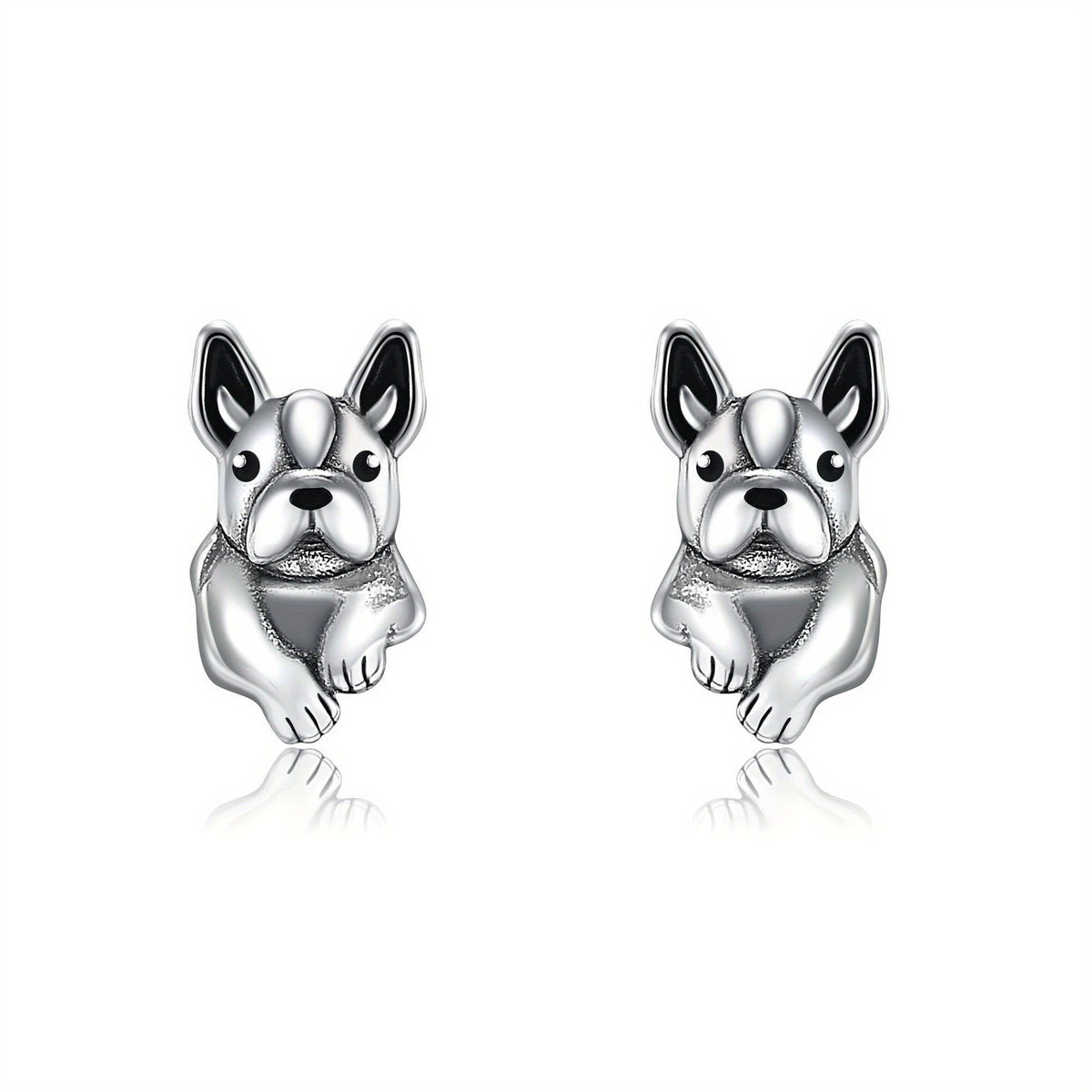 Sitting French Bulldog Stud Earrings
