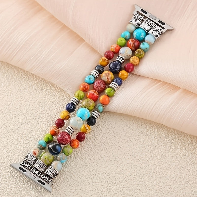 Multicolor Bead Watch Band