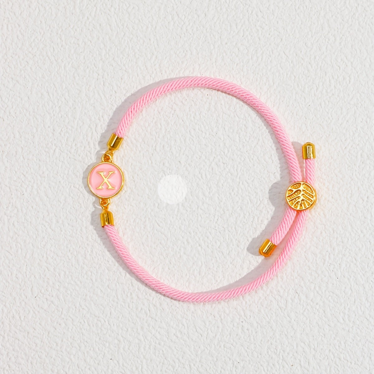 Initial Woven Cord Bracelet