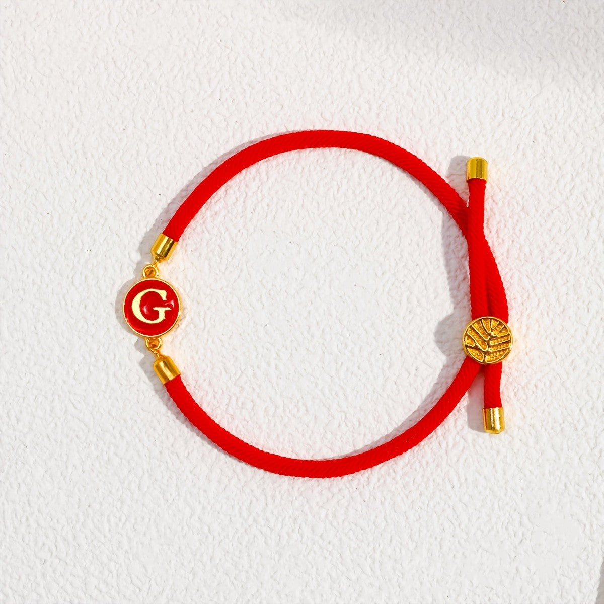 Initial Woven Cord Bracelet