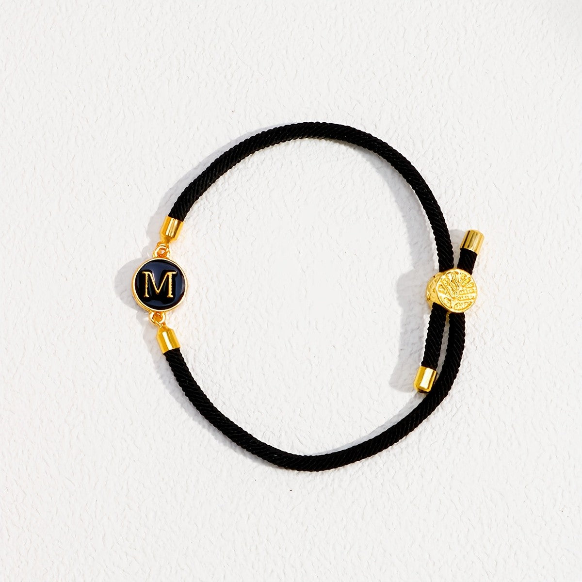 Initial Woven Cord Bracelet