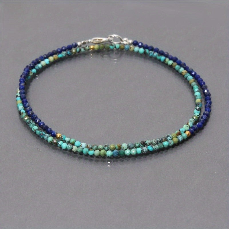 Turquoise & Lapis Stone Necklace