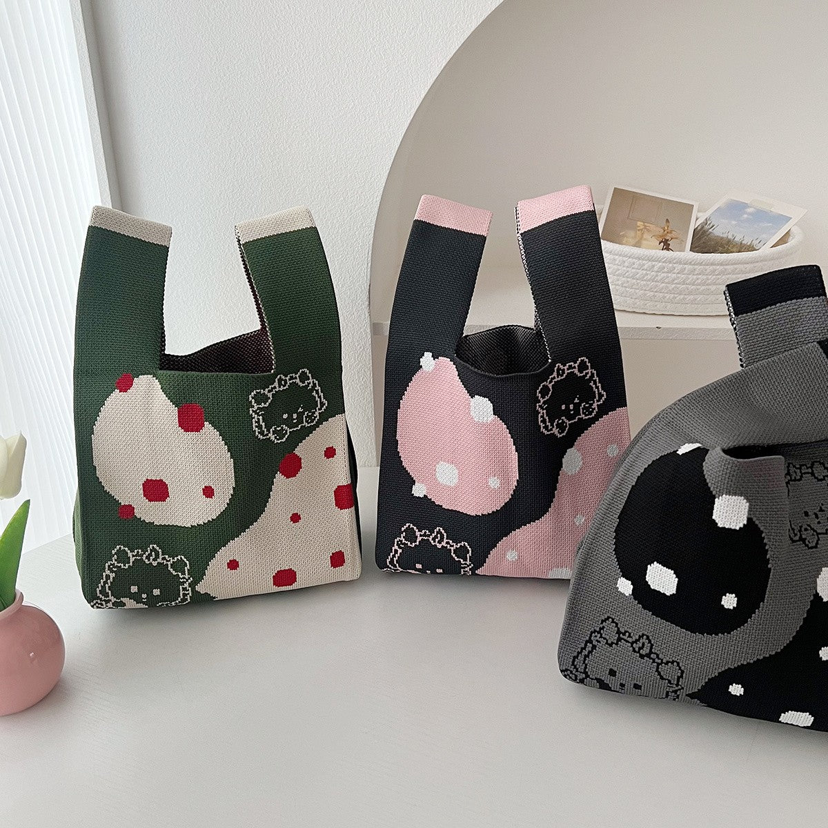 Cat Print Tote Bag