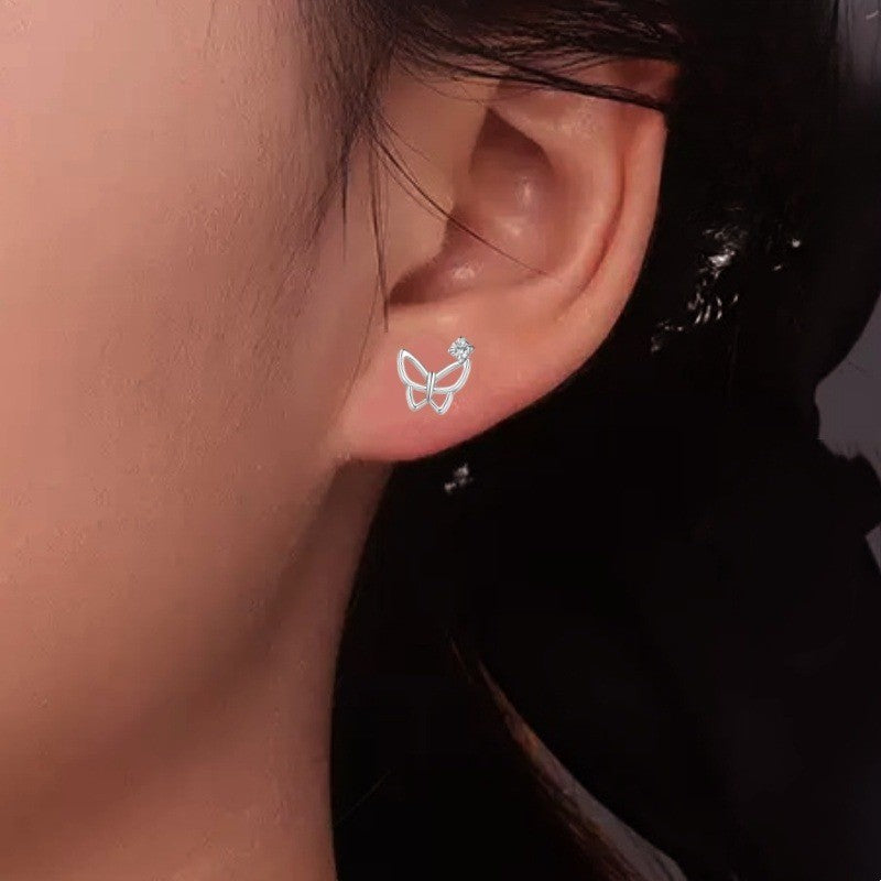 Open Wing Butterfly Stud Earrings