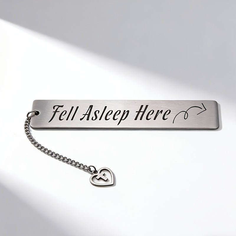"Fell Asleep Here" Bookmark