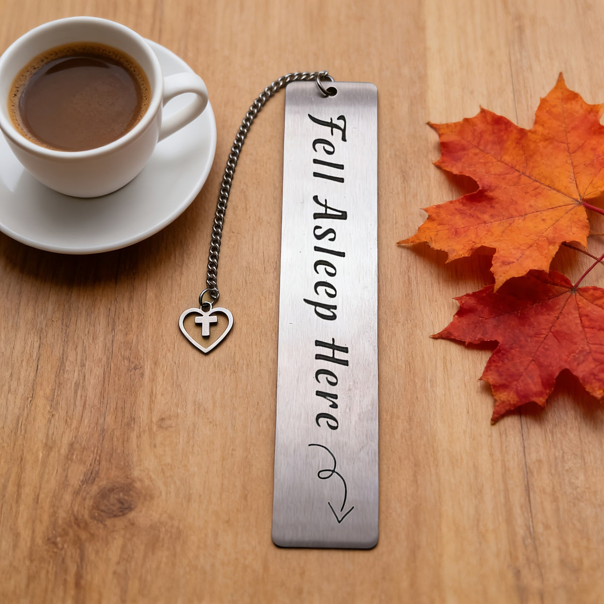 "Fell Asleep Here" Bookmark
