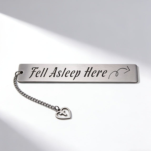 "Fell Asleep Here" Bookmark