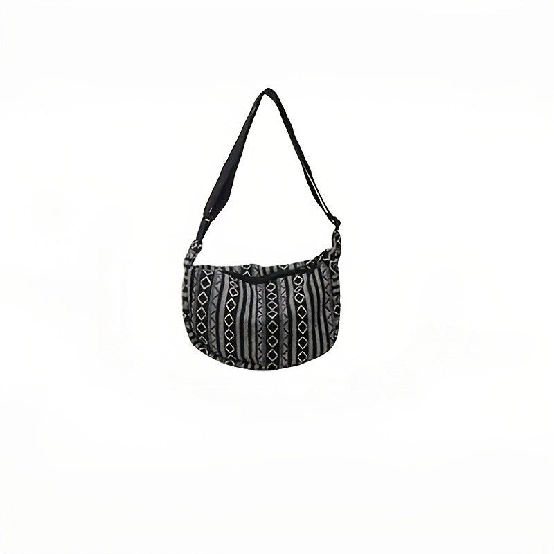 Striped Tribal Crossbody Bag
