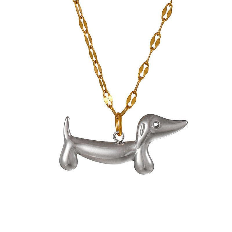 Polished Dachshund Necklace