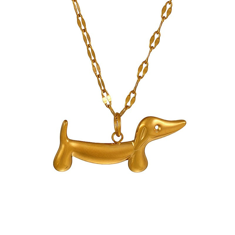 Polished Dachshund Necklace