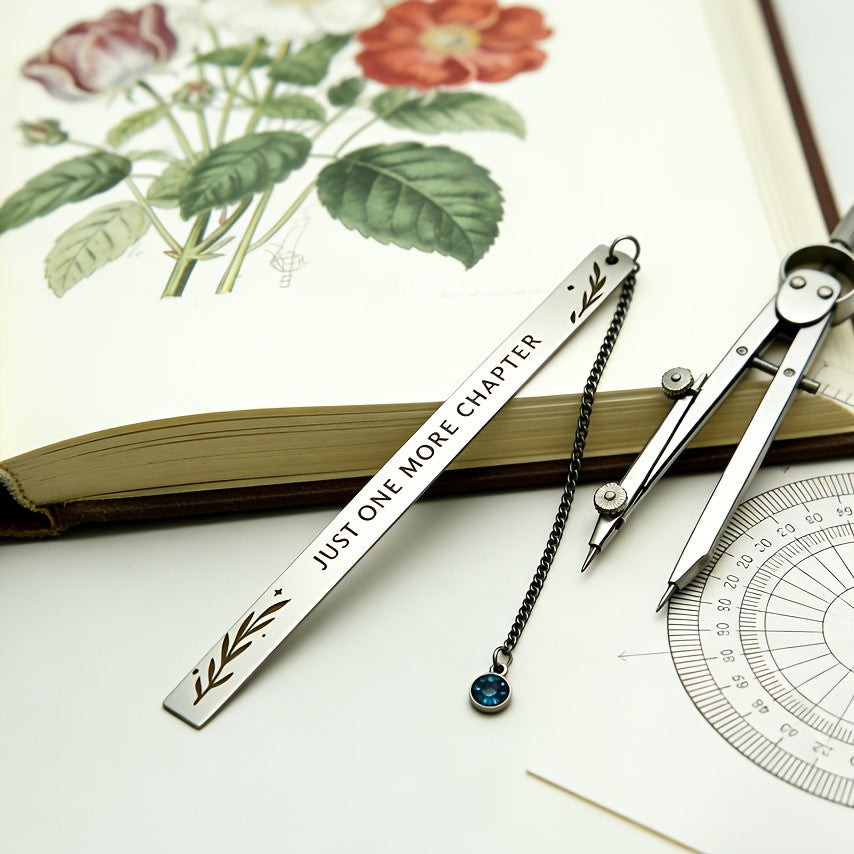 White Just One More Chapter Bookmark