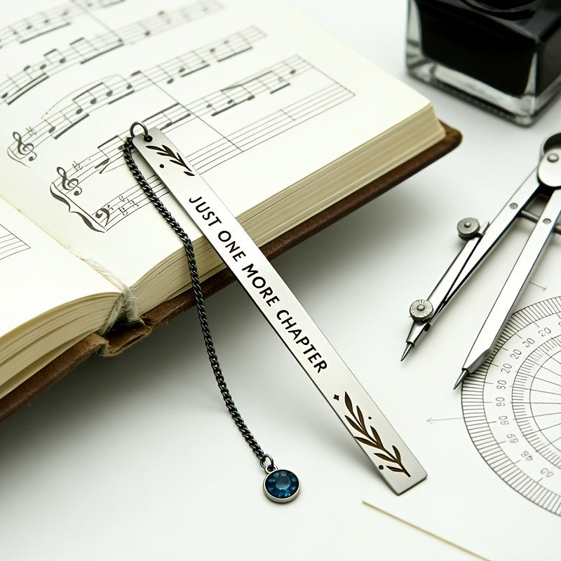 White Just One More Chapter Bookmark