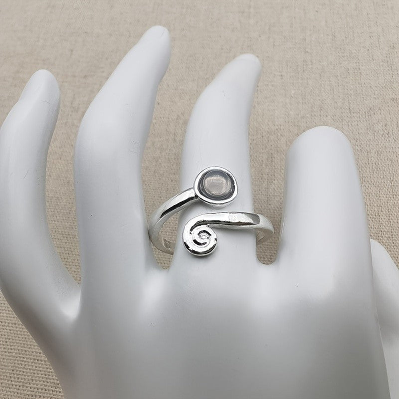 Moonstone Spiral Ring