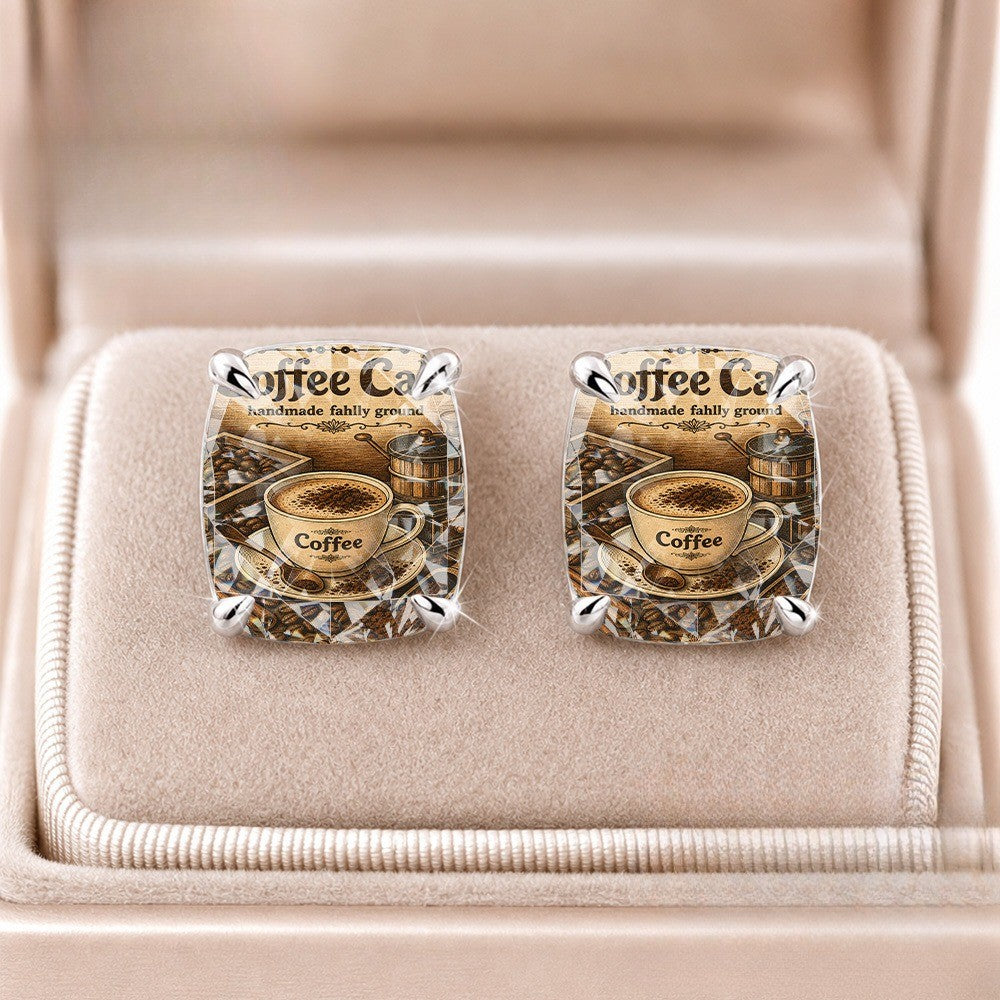 Coffee Cup Stud Earrings