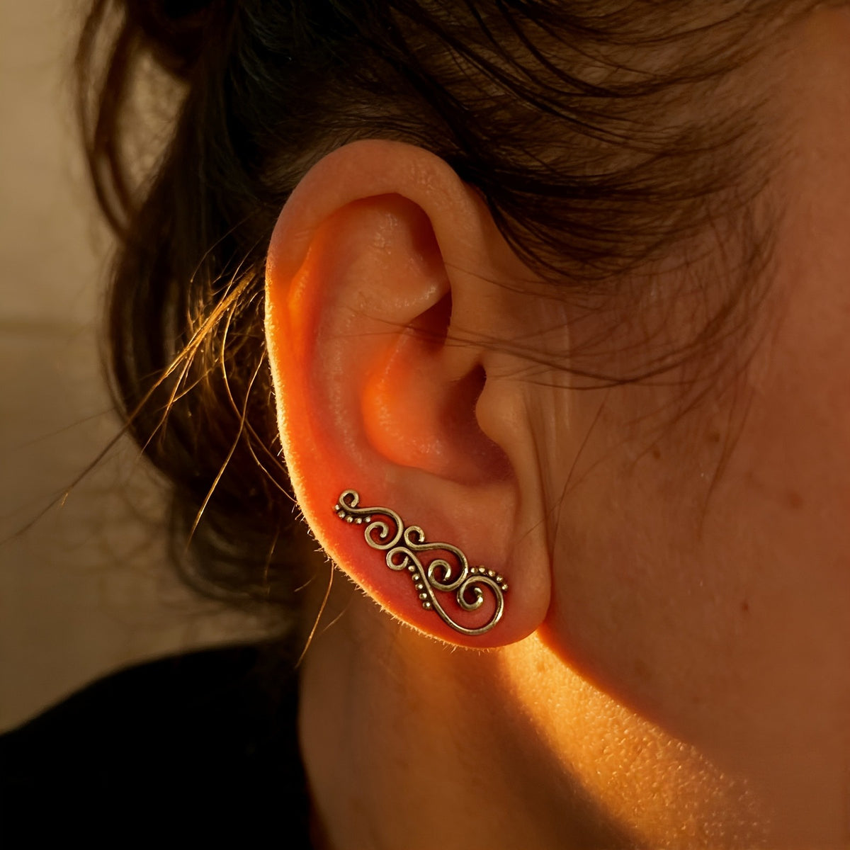 Scroll Pattern Ear Cuff