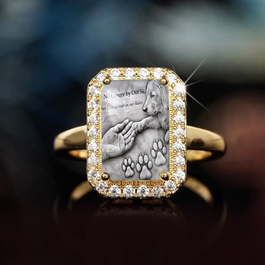 Paw Print Memorial Ring