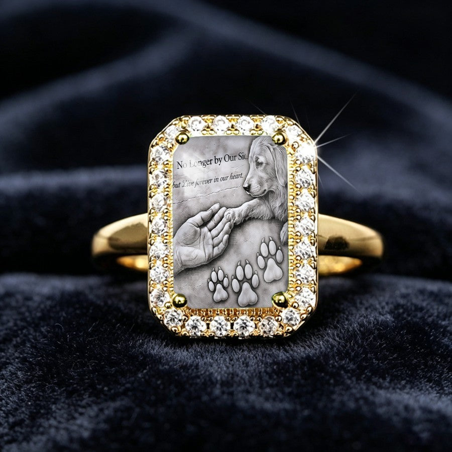Paw Print Memorial Ring