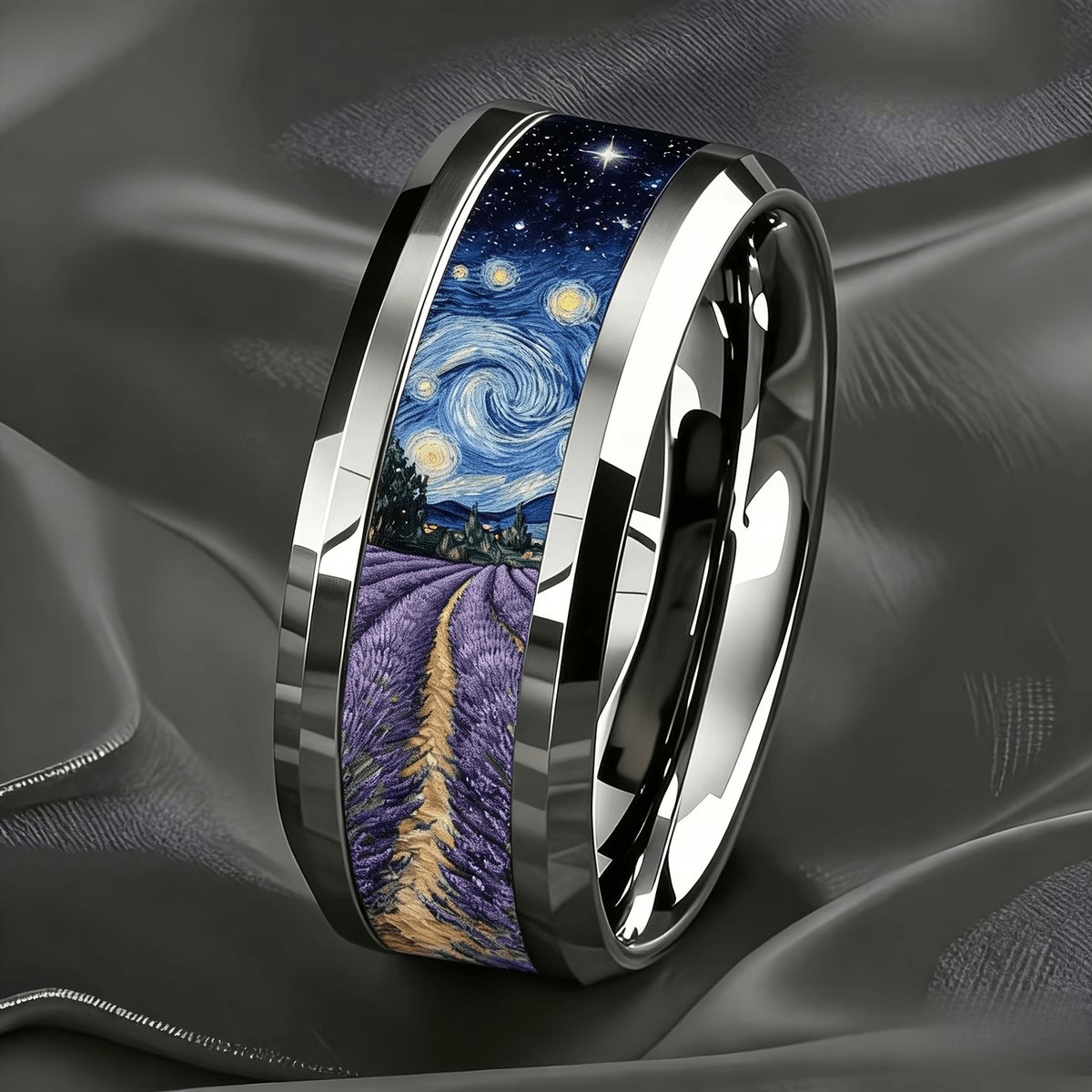 Starry Night Lavender Ring