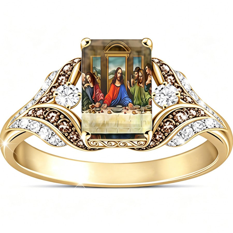 Scripture Scene Square Ring