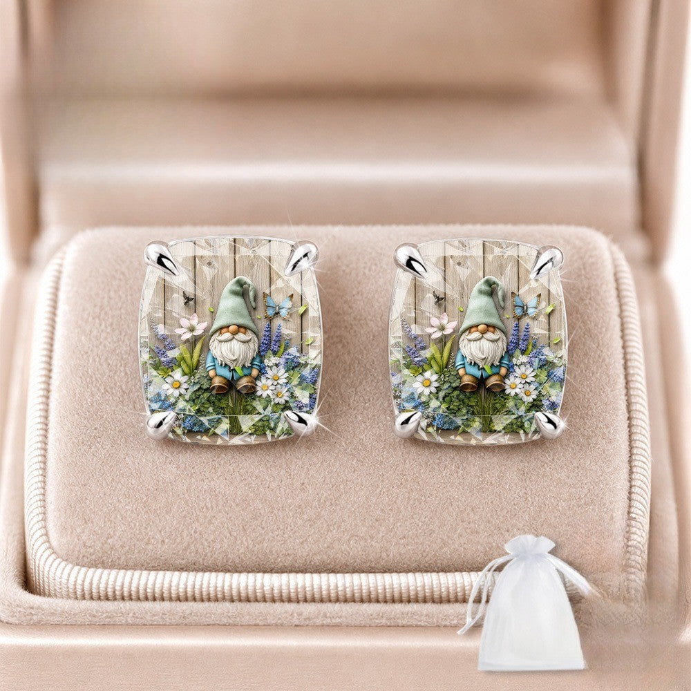 Garden Gnome Stud Earrings
